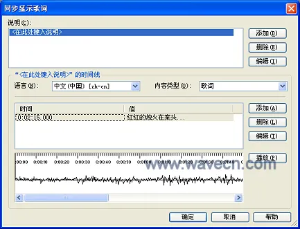 Windows Media Player Media Library Lyrics Arrange Dialog
